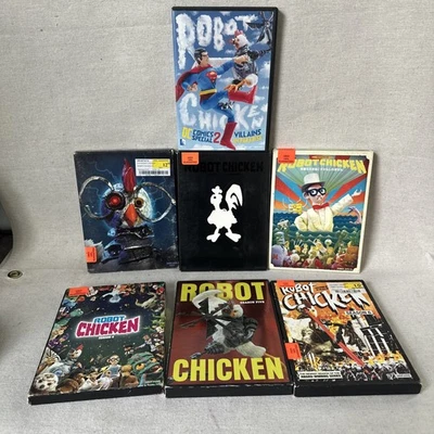 Robot Chicken 1 2 3 4 5 6+ 1 Special DVD Bundle Set Comedy Adult Swim Show - Image 1 of 4