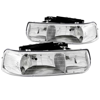 Anzo Headlights Chrome for 99-02 Silverado 1500/2500/3500|00-06 Tahoe/Suburban Foto 1 de 3