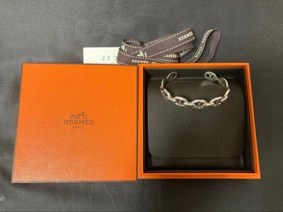 Pulsera Hermes Chaine dAncre Brazalete Plata 6.2 pulgadas SH Italia con Caja Usada Foto 1 de 4