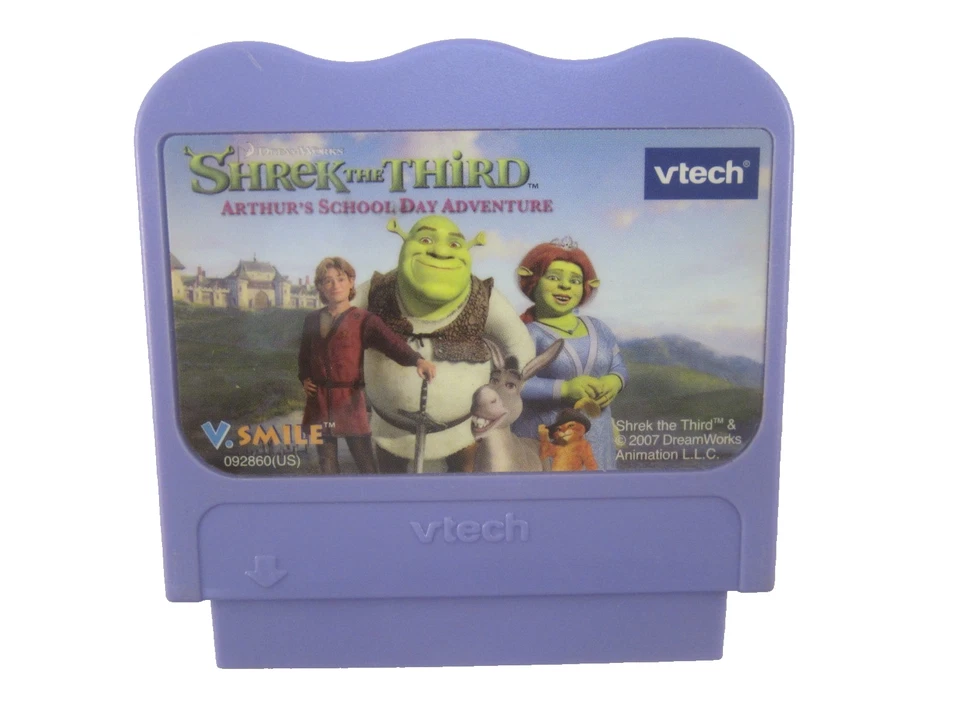 VTech VSmile Shrek The Third Arthur Day Learning Game Cartridge Educational 739 - Image 1 of 4