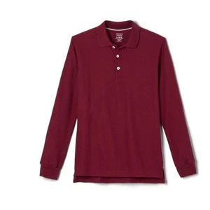 French Toast Boys' Big Boys' Long-Sleeve Pique Polo Shirt Burgundy XL(14/16) $19 - Picture 1 of 6