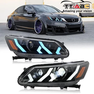 Faros LED completos con animación para Honda Accord 2016 2017 sedán - Imagen 1 de 22