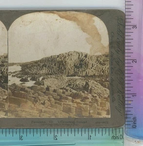 Panorama Giant Causeway Irland E.W. Kelley Stereoview - Bild 1 von 2