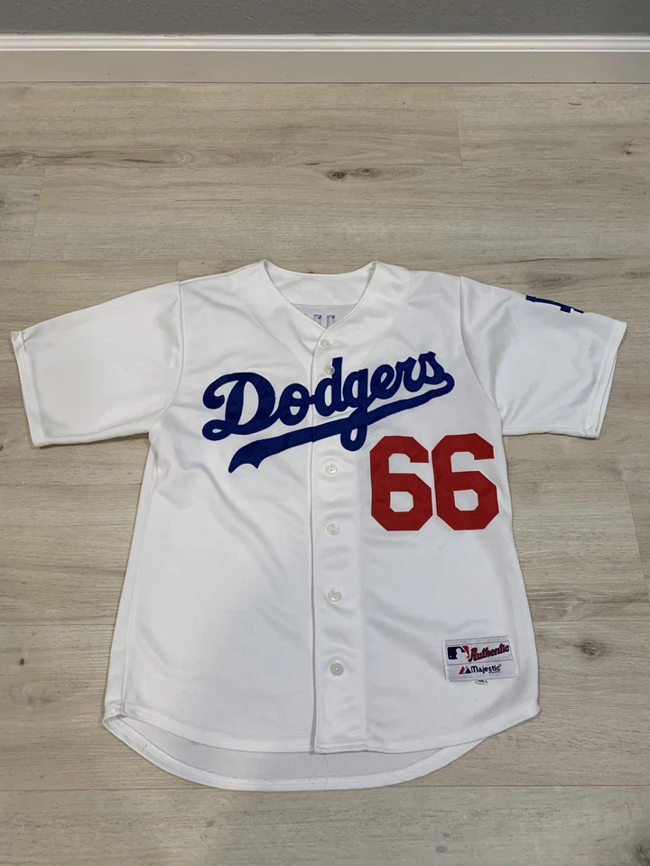 Medium Majestic Yasiel Puig La Dodgers Jersey #66 Size 48 - Image 1 of 4