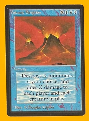 MTG VOLCANIC ERUPTION Beta (OldManMTG 012-156) - Image 1 of 4
