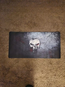 Marvel blood skull the punisher logo playmat gaming mat 16×30 - Picture 1 of 3