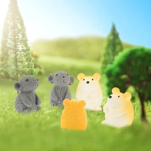 12 Piezas Mini Adornos Animales Modelo Hámster Tema Creativo Decoración - Imagen 1 de 12