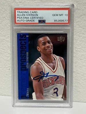 1996 SP - 艾伦·维森 (RC) 新秀亲笔签名 - PSA/DNA - 自动级宝石完好 10 — 第 1/3 张图片