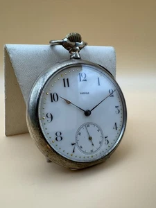 Antike Omega Taschenuhr – 800er Silber - Bild 1 von 13
