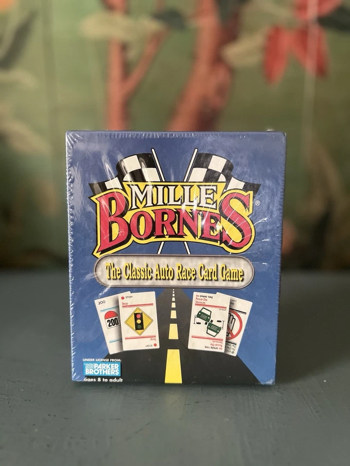 Milles Bornes Card Game 1998 Parker Brothers The Classic Auto Race Complete 8