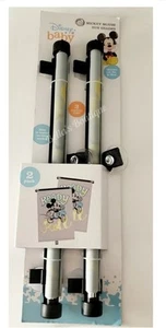 2er PACK DISNEY BABY MICKEY MOUSE SONNENSCHIRME "READY TO ROLL" mit 3 SAUGNÄPFEN. - Bild 1 von 2