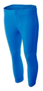 A4 NG6166 Girl's 100% Polyester Double Knit Performance Softball Pants - Picture 1 of 7