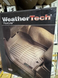 WeatherTech FloorLiner for 2007-2008 Hyundai Santa Fe - 2nd Row, Tan - Picture 1 of 3