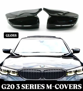 BMW SERIE 3/5 G20 G30 M ASPECTO PUERTA ESPEJO RETROVISOR TAPA NEGRO BRILLANTE 2017-24 - Imagen 1 de 8
