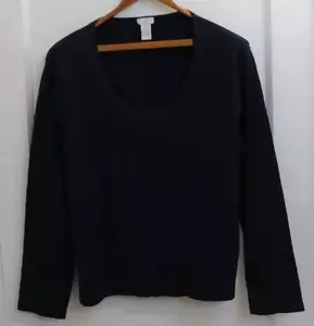 J.Jill Deep Indigo Long Sleeve Shirt 100% Cotton Size 2X USA Made - Picture 1 of 4