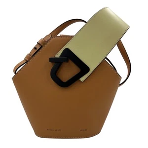 DANSE LENTE Johnny Brown Leather Bucket Crossbody Bag - Picture 1 of 12