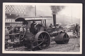 London Waterloo Station working Edison Steam roller 1951 photograph - Picture 1 of 2