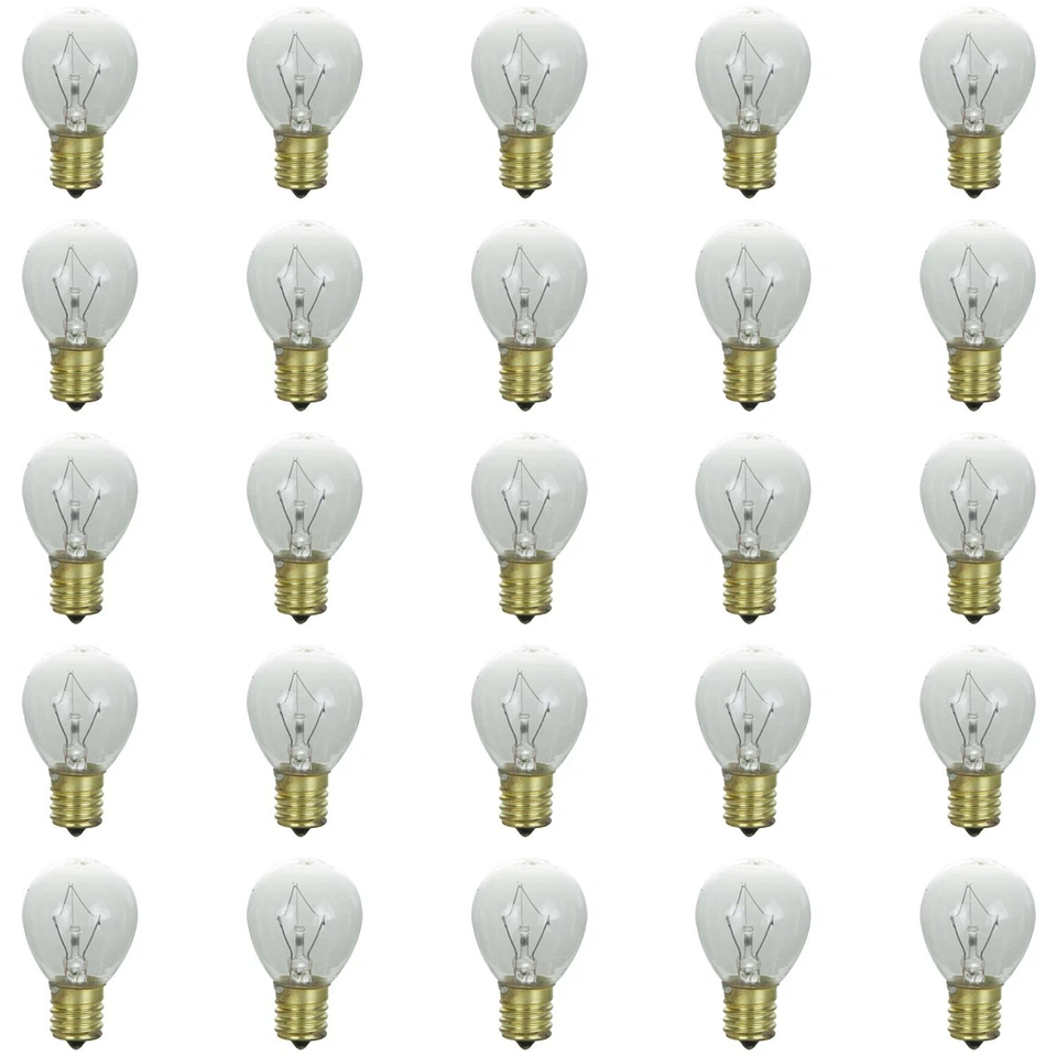 25Pack Mini Globe S11 LED, High Intensity, 2600K, Clear E17 - Image 1 of 2