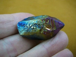 (R1-55) iridescent Aurora Crystal quartz titanium GEM gemstone Aura specimen - Picture 1 of 1