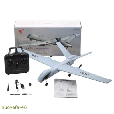 RC Control Z51 2.4G Remote Predator Airplane Drone 2CH RTF Glider Plane LED Toys - Image 1 of 4