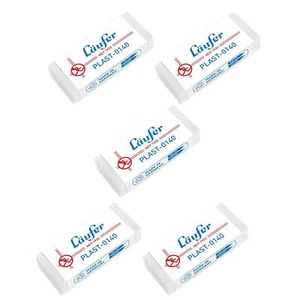 5 Stück Kunststoff-Radierer Läufer PLAST-0140 transparent Radiergummi - Bild 1 von 2