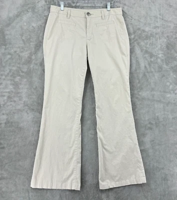 Pantalones Cabi 8 Altos Pierna Ancha Minimalista Elastizados Informales Clásicos Bolsillos Tostado 801L Foto 1 de 4