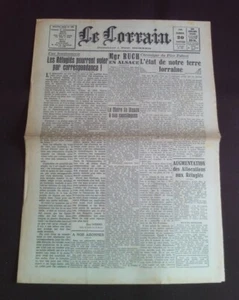 Le lorrain - N°152 20 Janvier 1945 - Imagen 1 de 1