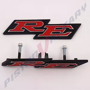 RE Grille & Rear Garnish Badge set for ROTARY MAZDA CAPELLA 13B 10A 12A RX2 boot - Foto 1 di 4
