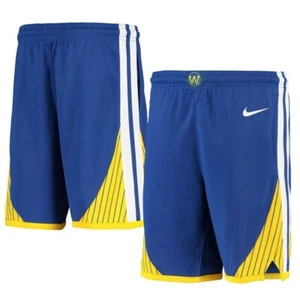 Youth Nike Royal Golden State Warriors 2020/21 Swingman Shorts XL 18-20 - Picture 1 of 7