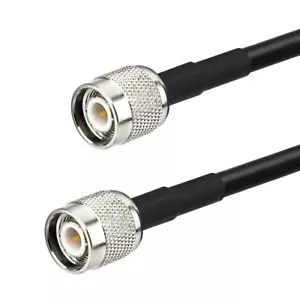 TNC male to TNC male plug RF adapter antenna extension cable KSR195 5M - Picture 1 of 4