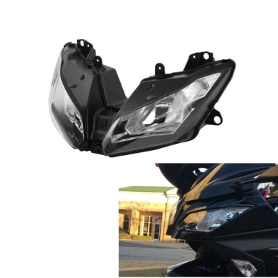 Front Headlight Lamp Assembly Fit For Kawasaki Ninja 300 EX300 2013-2017 Black — 第 1/4 张图片