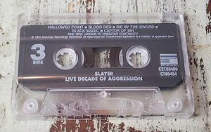 ORIGINAL Slayer - Decade of Aggression Live Cassette 2 ONLY Tape Two - Picture 1 of 2