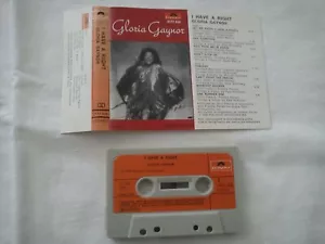 GLORIA GAYNOR - I HAVE A RIGHT, ITALIAN CASSETTE - Picture 1 of 2