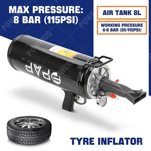 8 LITRE TYRE INFLATOR BEAD SEATER/ BLASTER/ BOOSTER/ BAZOOKA PORTABLE - Picture 1 of 13