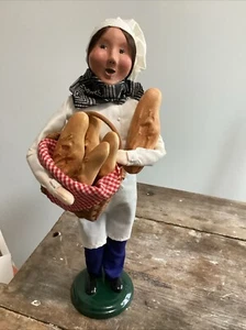 Byers Choice Woman Chef With French Breads & Basket RARE 2010 Made USA - Picture 1 of 4