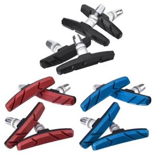 2/4/6/8PCS Mountain Bike BMX V Brake Blocks Bicycle Break Pad Shoes 3 Colours - Picture 1 of 9