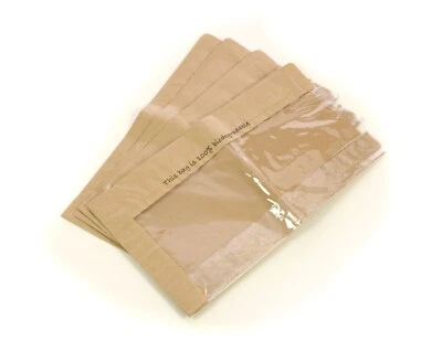 Brown Kraft Bio Degradable Film Front Bags 150 x 210 x 280 - 1000 PIECES