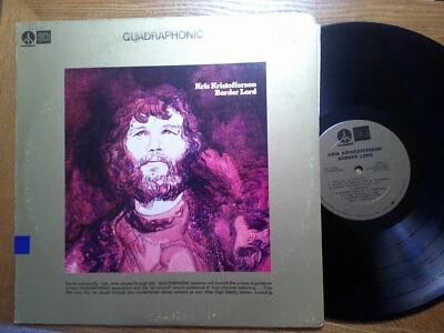 QUADRAPHONIC MONUMENT LP RECORD/KRIS KRISTOFFERSON/BORDER LORD/ EX QUAD 1972 - Image 1 of 4