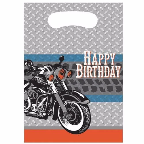 Cycle Shop Party Favour/Loot Bags x 8 - Children's Party - Image 1 of 1