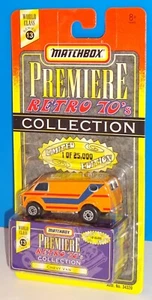 Matchbox World Class Series 13 Premiere Retro '70s Collection Chevy Van Orange - Picture 1 of 4