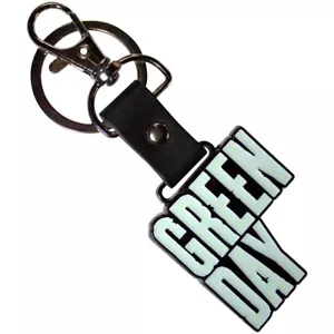 GREEN DAY CUT OUT STACKED LOGO HIGH QUALITY METAL KEY RING OFFICIAL - Imagen 1 de 5