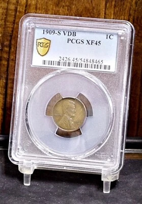 1909-S VDB Lincoln Wheat Cent - PCGS XF45 (#59334-L) - Image 1 of 4