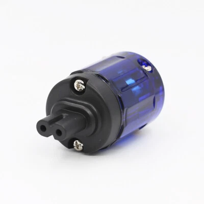 Rhodium Plated Conductor Hifi Audio Figure 8 IEC C7 Plug Female Power Connector - Image 1 of 4