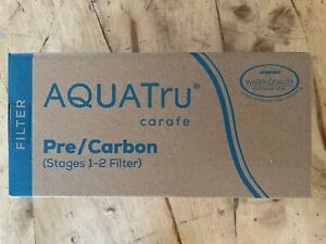 New AQUA TRU Carafe AT100 1-2 Stage Pre/Carbon Filter  10at100sf01 874617003781