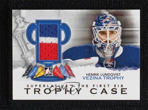 2013 ITG Superlative The First Six Trophy Case Gold 1/1 Henrik Lundqvist HOF