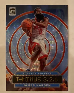 2019-20 Donruss Optic James Harden Red Prizm Wave T-Minus 3,2,1 Rare Card #4 - Picture 1 of 2