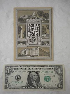 Vintage WWII United States Savings Bonds Booklet Rare Mint Dept of Treasury - Picture 1 of 10