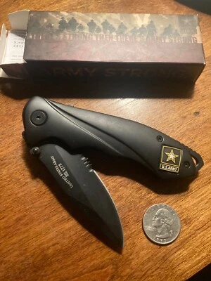 美国陆军口袋刀军用男式军队强工具收藏家纪念品 CA FL — 第 1/4 张图片