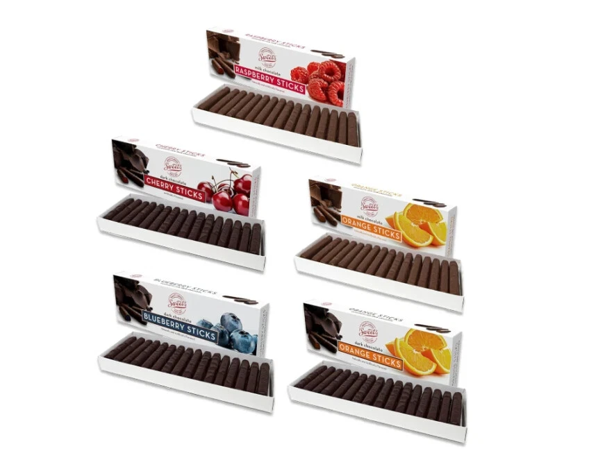 SWEET CANDY COMPANY Sweets Chocolate Sticks Full Variety Pack of 5 Flavors