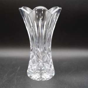 Waterford Leaded Crystal Mourne Flower Vase 8" Scalloped Top BRAND NEW IN BOX - Picture 1 of 10